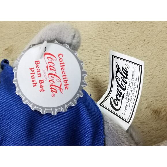 Coca Cola Polar Bear Seal Bean Bag Plush 1997 1998 Christmas 8" New Vintage x3 - Picture 13 of 16